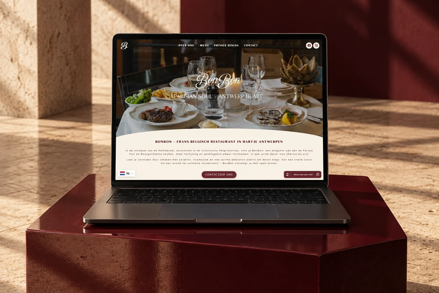 Bonbon Antwerp · website