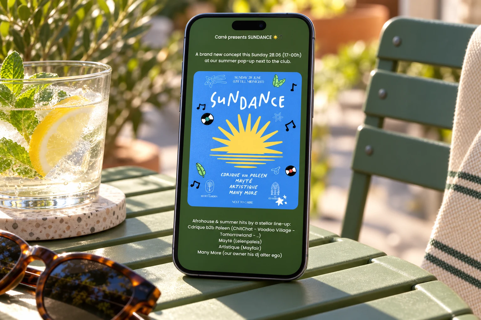 Carré: Eventuitnodiging op mobiel