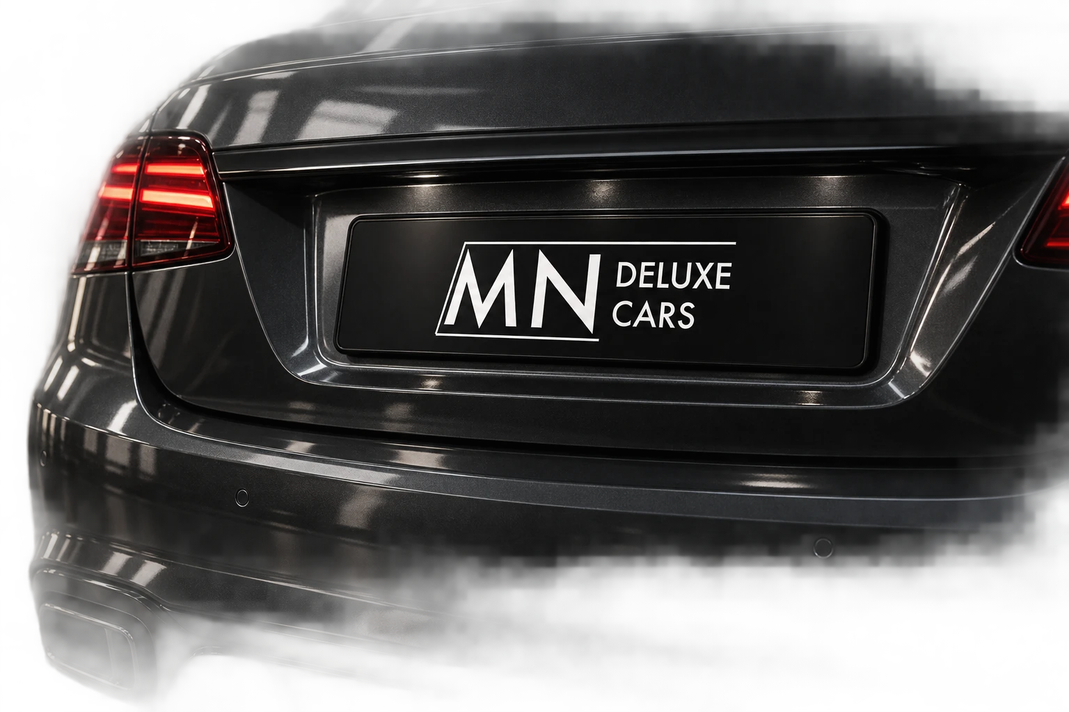 De identiteit toegepast op een presentatienummerplaat.
