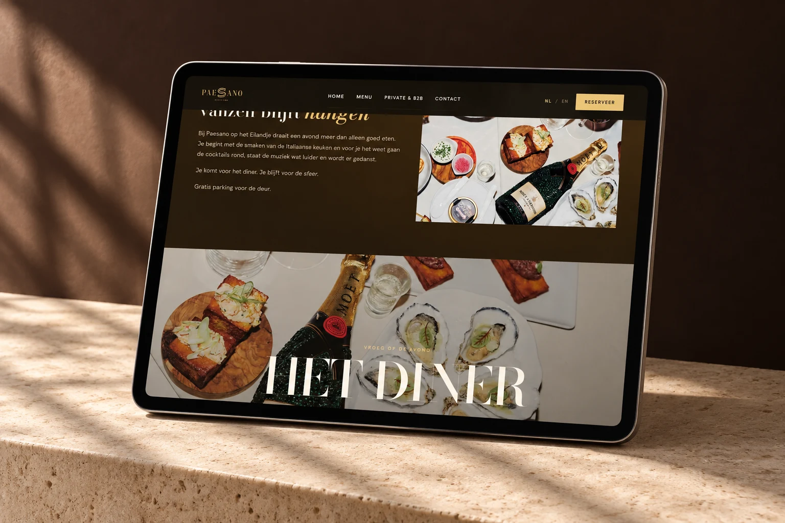 Webdesign voor de horeca