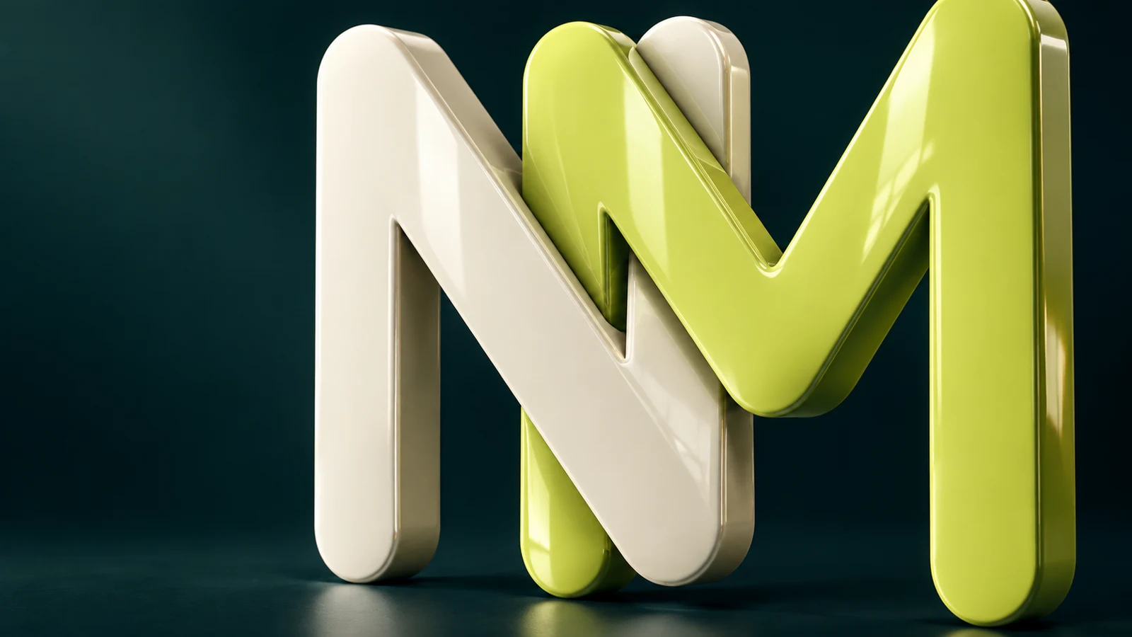 Noble Matter materiaalstudie van het NM-monogram