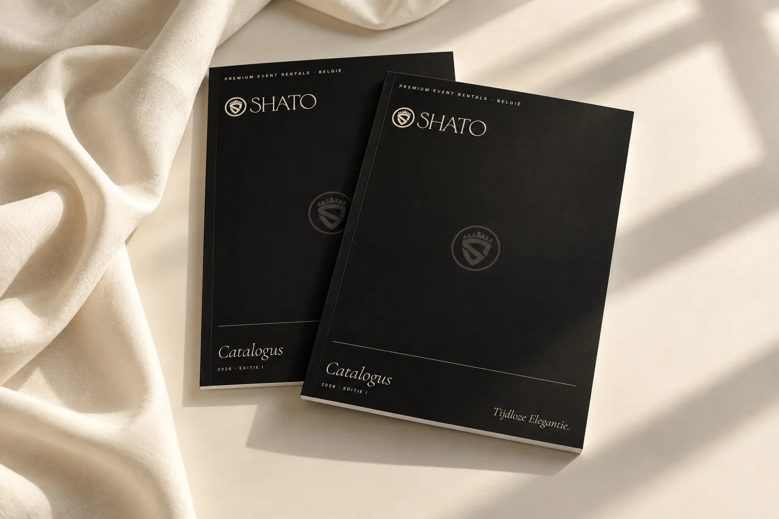 Shato · Branding · catalogus · website